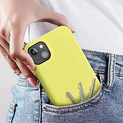 Avis Avizar Coque pour iPhone 15 Plus Semi-rigide Soft-touch Fast Cover Jaune