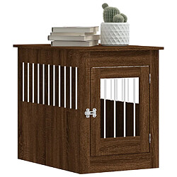 Avis vidaXL Meuble de cage pour chiens chêne marron 55x80x68 cm