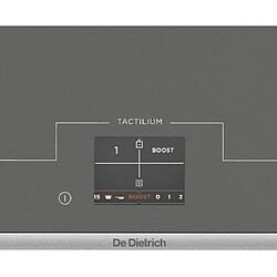 Table de cuisson à induction 65cm 4 feux 7400w gris - dpi7698gs - DE DIETRICH