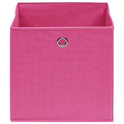 Avis Maison Chic Lot de 10 Boîtes de rangement,Boîtes de stockage Rose 32x32x32 cm Tissu -MN851732