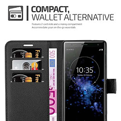 Cadorabo Coque Sony Xperia XZ2 Etui en Noir pas cher