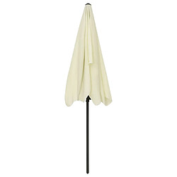 Helloshop26 Parasol de plage 200 x 125 cm jaune sable 02_0008396 pas cher