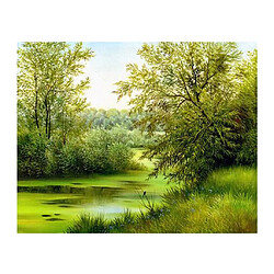 Acheter plein forage diamant peinture point de croix image quatre saisons arbre - printemps