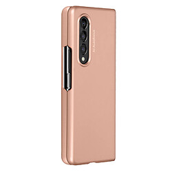 Avizar Coque Samsung Z Fold 3 en 2 Parties Rigide Bande Antidérapante Rose gold