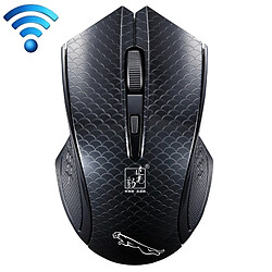 Wewoo Souris sans fil noir pour Ordinateur Portable, PC, Distance Sans Fil: 30m 2.4GHz 1600 DPI Professionnel Sans Optique Commerciale Mute Silent Click Mini Silencieux