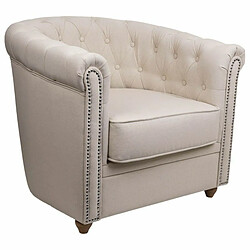 Fauteuil Alexandra House Living Beige 80 x 72 x 80 cm Rembourrage