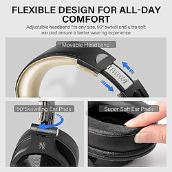 Universal A70 Bluetooth sur casque, casque studio, avec port partagé, pliable, filaire et