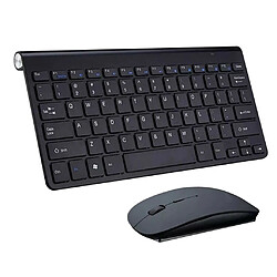 Avis Mini Clavier Sans Fil Souris Ensemble étanche 2.4G Pour Ordinateur Portable Mac PC Noir