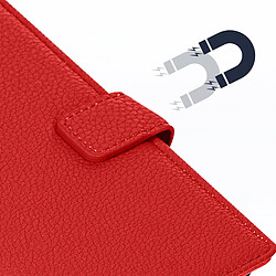 Acheter Avizar Housse pour Oppo A78 support vidéo portefeuille simili cuir rouge