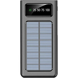 SANAG Batterie Externe Solaire, 10000Mah Power Bank, Batterie Portable Avec Câbles Intégrés, Usb C, Lightning, Micro, Charge Rapide Compatible Avec Iphone 16 15 14 13 12 Pro Samsung Ipad Etc, 572004 pas cher