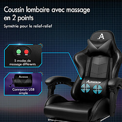 ALFORDSON Chaise de Jeu Siège de Bureau Repose-pieds Racing Siège en Cuir PU pas cher