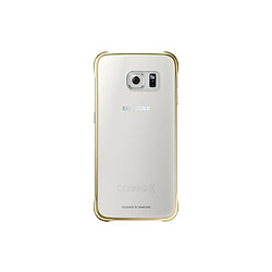 Coque rigide pour Samsung Galaxy S6 - Dorée et transparente