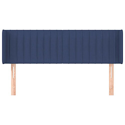 Avis Maison Chic Tête de lit scandinave avec oreilles,meuble de chambre Bleu 147x16x78/88 cm Tissu -MN77247