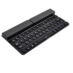 Avis Wewoo GK808 Clavier Bluetooth V3.0 pliable ultra-mince, support intégré, prise en charge des systèmes Android / iOS / Windows (noir)