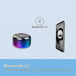 Universal Haut-parleur Bluetooth sans fil Super bass portable subwoofer 3D stéréo stresepakers (Aurora)