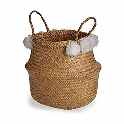 Gift Decor Panier décoratif Blanc Naturel Joncs 25 L 30 x 35,5 x 31 cm (8 Unités)