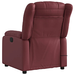 Acheter vidaXL Fauteuil de massage inclinable électrique rouge bordeaux