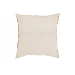 Dansmamaison Coussin Bord Court Coton/Lin Blanc