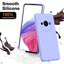 Htdmobiles Coque pour Xiaomi Redmi A3 / Poco C61 4G - housse etui silicone gel fine + verre trempe - MAUVE