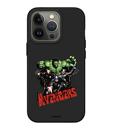 RhinoShield Coque Compatible avec [iPhone 13 Pro] SolidSuit - Coque Fine Licence Officielle Marvel avec Technologie Absorption des Chocs - Noir - Avengers