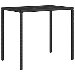 Acheter Maison Chic Salon de jardin 4 pcs + coussins - Mobilier/Meubles de jardin - Table et chaises d'extérieur Noir Résine tressée -MN31487