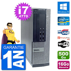 PC Dell OptiPlex 7020 SFF Intel i7-4770 RAM 16Go Disque 500Go Windows 10 Wifi - Occasion