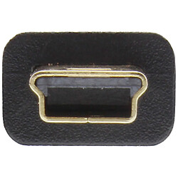 InLine® Mini câble USB 2.0 de type A mâle à Mini-B mâle 5 broches noir / or 1,5 m