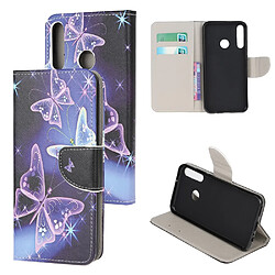 Etui en PU avec support beau papillon pour votre Huawei P40 Lite E