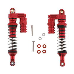 amortisseur de suspension reglable 90mm pour scooter scx10 rouge a pas cher