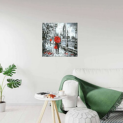 EPIKASA Impression sur Toile Londres, Rouge, Polyester, 69x3x50 cm