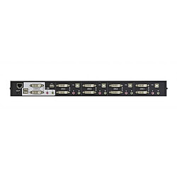 Alpexe 4-Port KVM Switch Noir/Argent