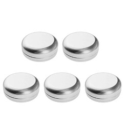 5pcs Vide Pot à Epices en Aluminium Pot Cosmétique pour Baume à Lèvre Objets de Vis