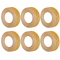 Rayher 6 glitter tapes 5 m x 1,5 cm - doré