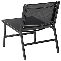 Beliani Chaise de jardin MARCEDDI Métal Noir pas cher