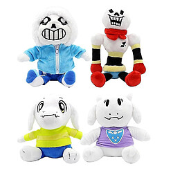 Universal 4pcs 20cm Undertale Sans Papyrus Asriel Toriel Poupée en peluche en peluche