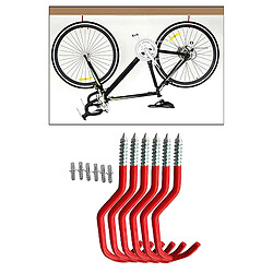 Acheter Métal Mur Monté Garage de Stockage Organisateur Outils Lourds Cintre Crochets pour La Maison Cuisine Salle de Bains Jardin Outils Suspendus Vélo Vélo