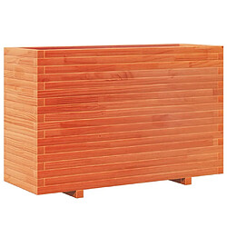 vidaXL Jardinière cire marron 110x40x72,5 cm bois de pin massif