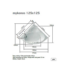 Avis Karag Baignoire d'angle acrylique MYKONOS