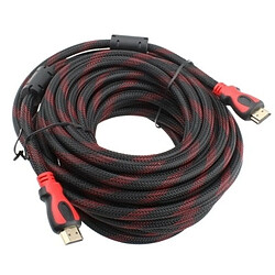 Avis Wewoo Câble rouge et or HDMI 19 broches mâle à HDMI 19Pin mâle, version 1.3, support HD TV / Xbox 360 / PS3 Playstation 3 etc, longueur: 10 m + plaqué