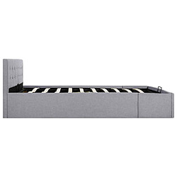 Avis vidaXL Cadre de lit à rangement hydraulique sans matelas 160x200 cm