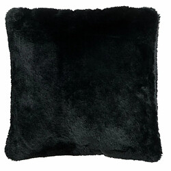 Paris Prix Coussin Imitation Fourrure Cutie 45x45cm Noir