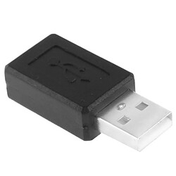 Wewoo Adaptateur noir USB 2.0 AM vers Micro USB Femelle