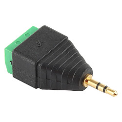 Wewoo Adaptateur Connecteur audio stéréo de bornier mâle 3 mm 3 broches 2,5 mm