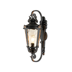 Elstead Lighting Applique murale extérieur Baltimore Verre,Acier Bronze patiné