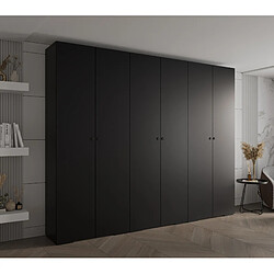 Abiks Meble Armoire Inova 2 À Portes Battantes 236,7/300/47 6 Portes (nero/nero)