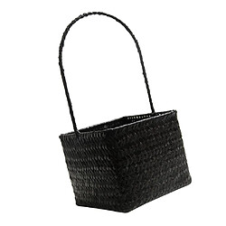 Avis Seagrass Basket Ventre Porte-Jouets Plante Panier De Rangement Noir L