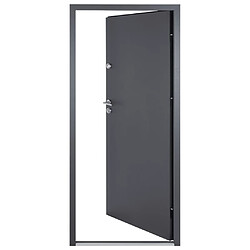 vidaXL Porte d'entrée anthracite 90x200 cm aluminium