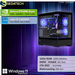 Sedatech PC Gamer Pro V360 • Intel i5-14600KF • RTX4080 Super • 32Go DDR5 • 2To SSD M.2 • Windows 11