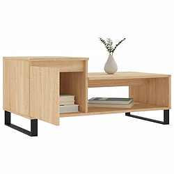 Acheter Maison Chic Table basse,Table Console Table d'appoint, Table pour salon Chêne sonoma 100x50x45 cm Bois d'ingénierie -MN96914