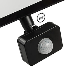 Avis Projecteur LED avec détecteur de mouvement PIR Maclean 50W 4000 lumens spots slim IP44 résistant aux éclaboussures (50W, blanc chaud 3000K)